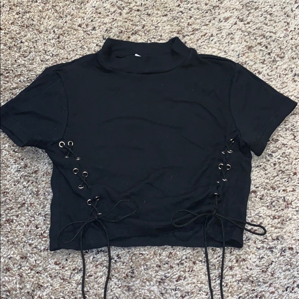 Bradley Michelle Black Crop Top